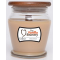 Timberwick - Vanilla Brulee , 9.25 oz. Wooden Wick Candle with Wood Lid